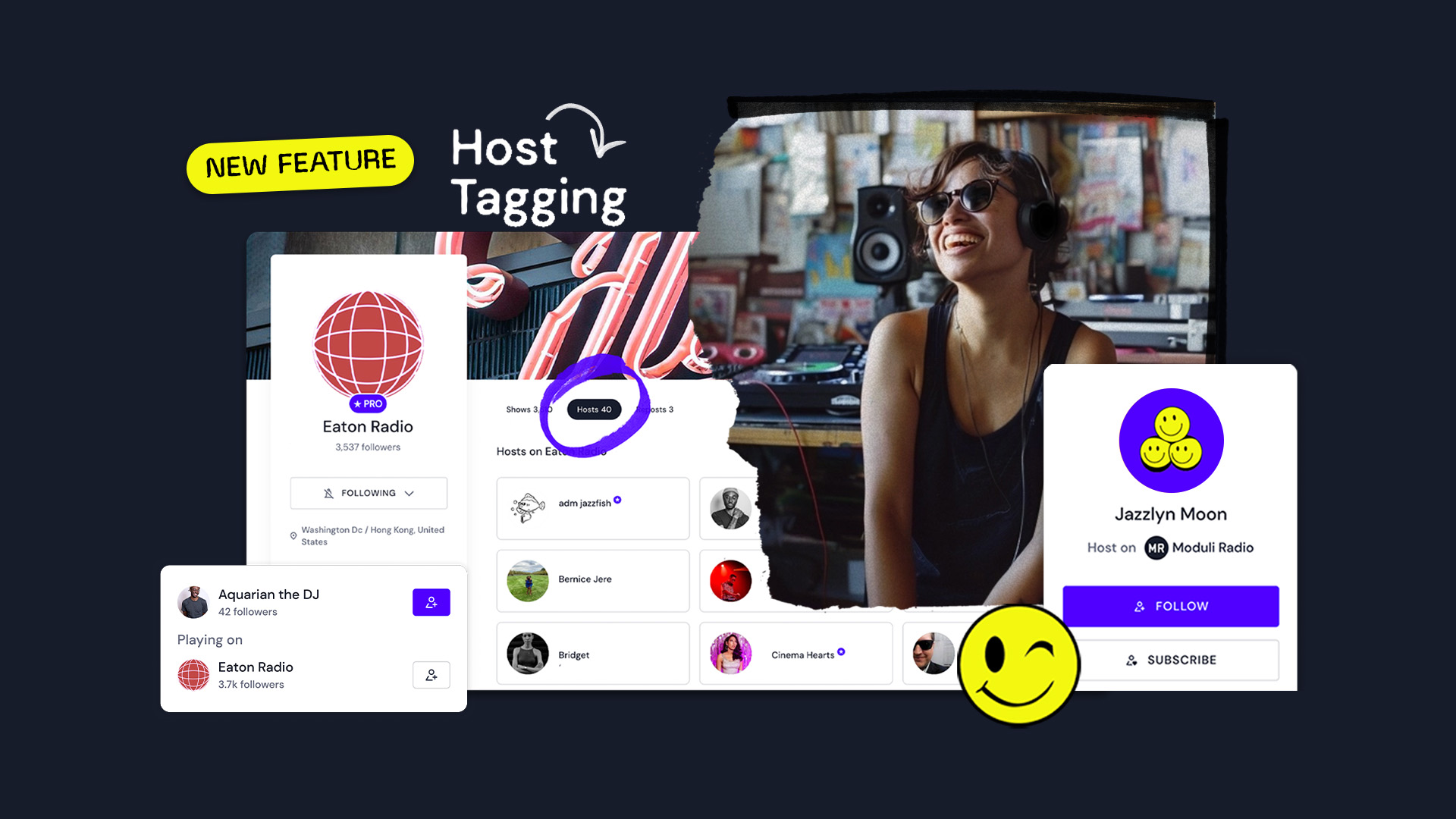 New Host Tagging Feature Publishes One Show to Multiple Profiles 